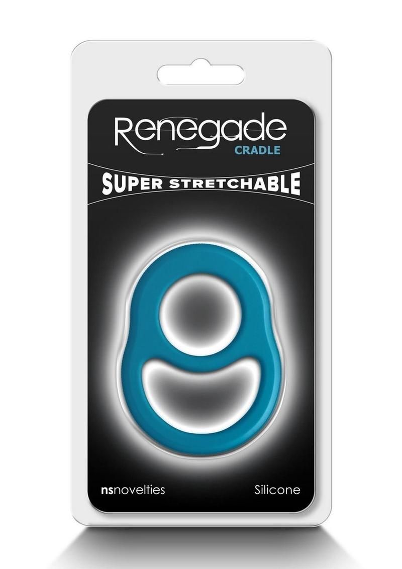 RENEGADE CRADLE SILICONE COCK RING TEAL