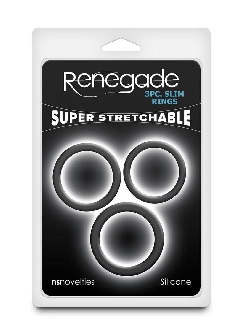 RENEGADE SLIM SILICONE RINGS 3PC SET