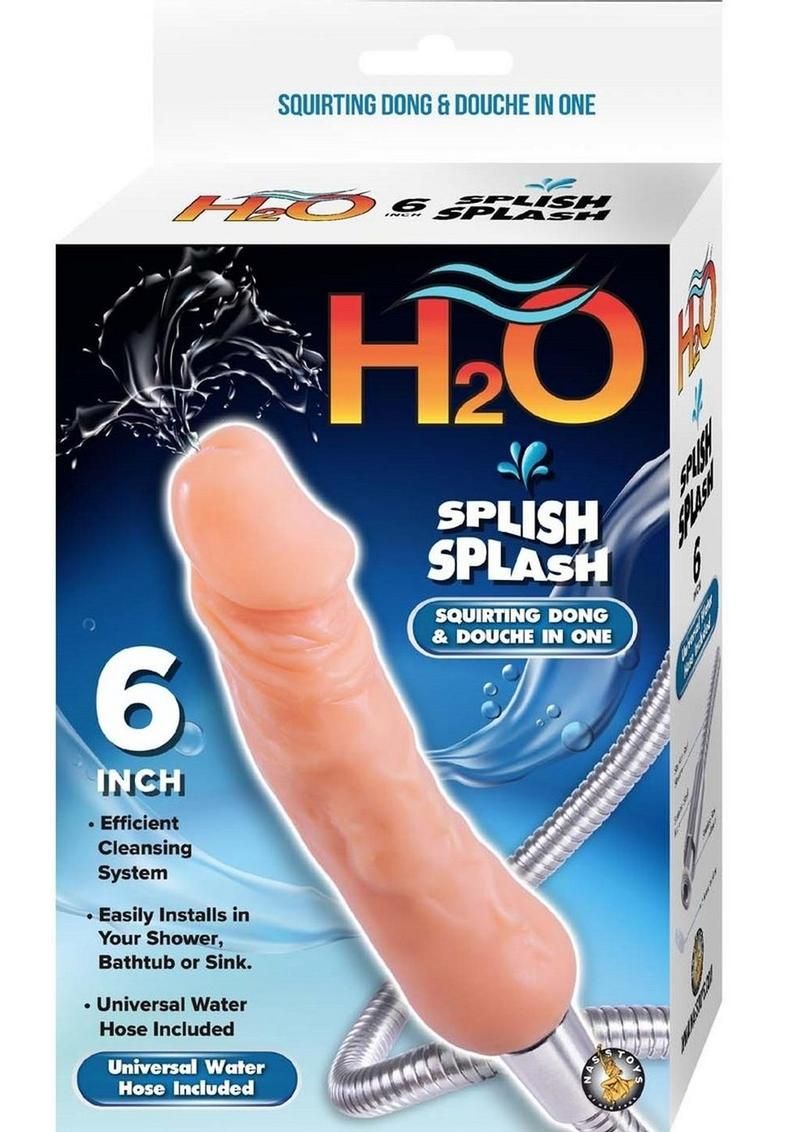 H2O SPLISH SPLASH SQUIRTING DONG DOUCHE 6"