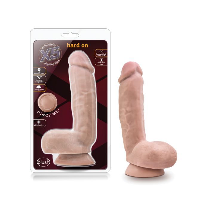 X5 HARD 8.75" WITH SUCTION & BALLS FLESH