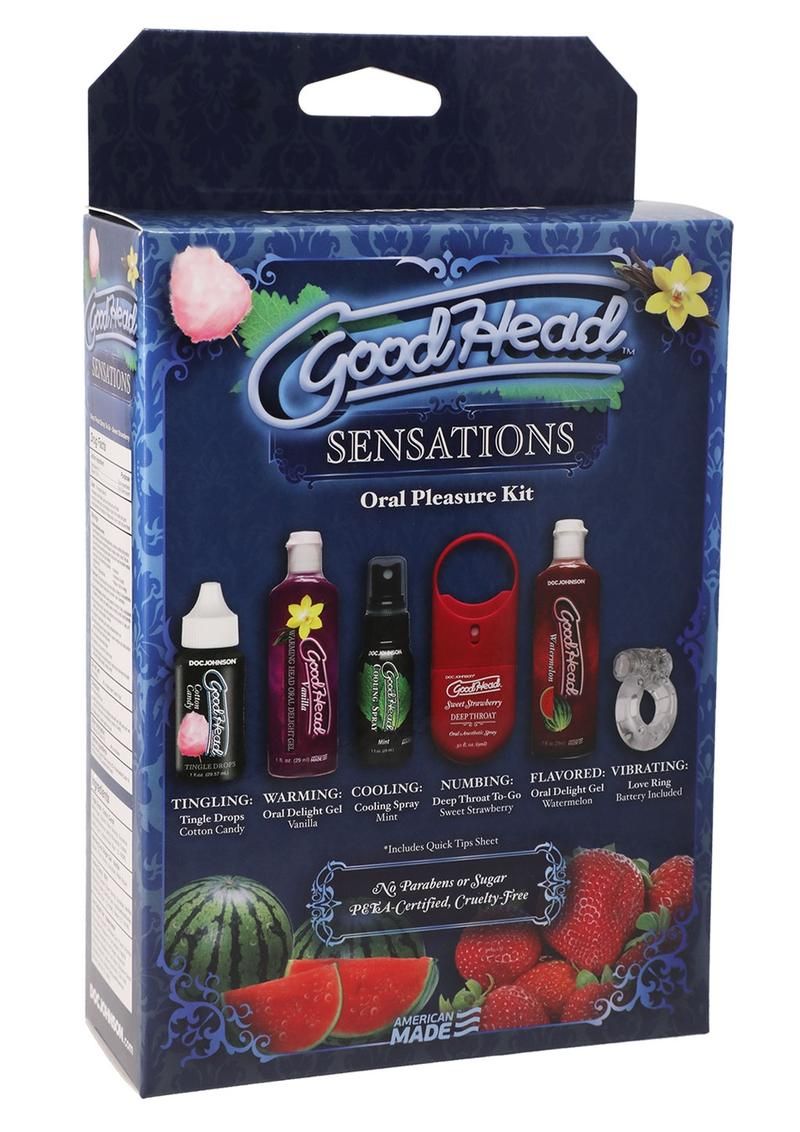 GOODHEAD SENSATIONS KIT FLAVORED ORAL ENHANCERS 6PK