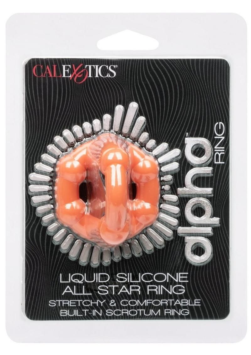 ALPHA LIQUID SILICONE ALL STAR RING ORANGE ALPHA LIQUID SILICONE ALL STAR RING ORANGE