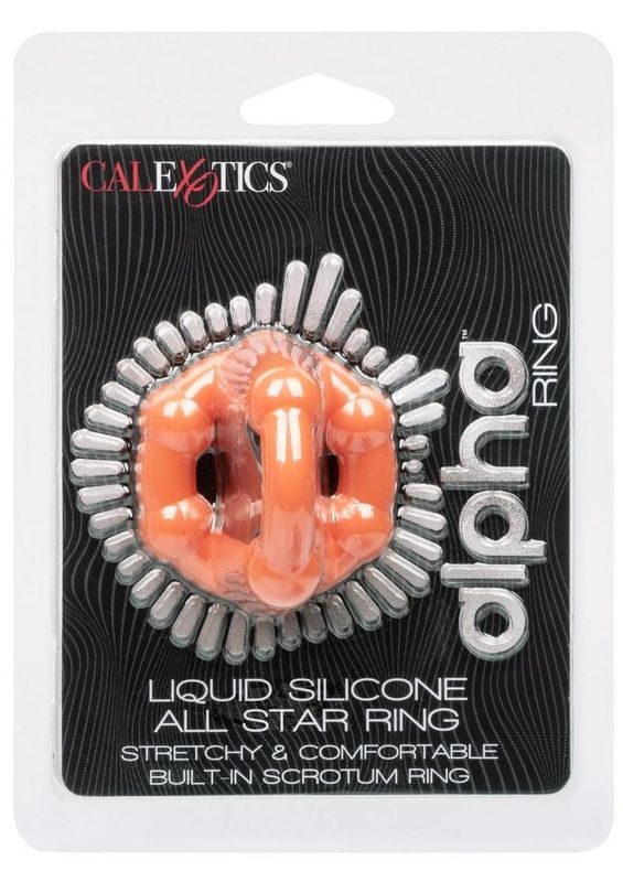 ALPHA LIQUID SILICONE ALL STAR RING ORANGE