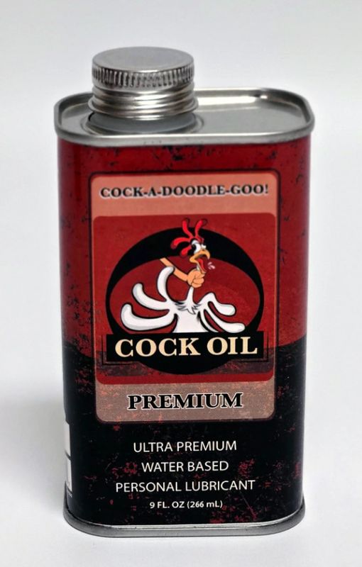 CockOil  METAL CAN LINED WITH PLASTIC BOTTLE 9oz WATER BASED