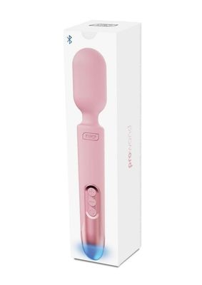 KIIROO PRO WAND LED RECHARGEABLE VIBRATOR PINK & GOLD
