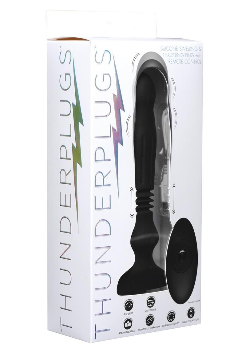 THUNDER PLUGS SILICONE SWELLING & THRUSTING PLUG WITH REMOTE THUNDER PLUGS SILICONE SWELLING & THRUSTING PLUG WITH REMOTE