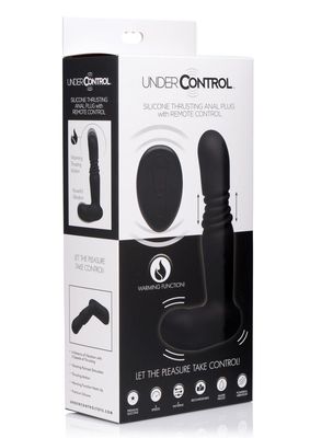 Under Control Silicone Thrusting Anal Plug with Remote