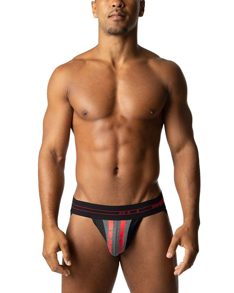 NASTY PIG IMPACT JOCK STRAP BLACK/GREY, Size: S