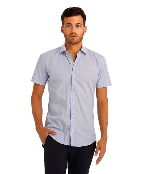 BERTIGO WADE BUTTON UP SHORT SLEEVE, Size: SMALL