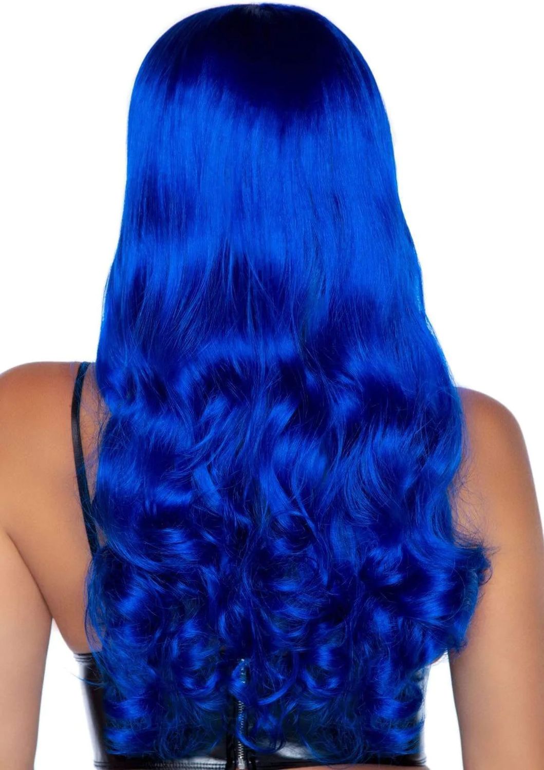 LEG AVENUE 24" WAVY WIG WITH BANGS, Color: BLUE