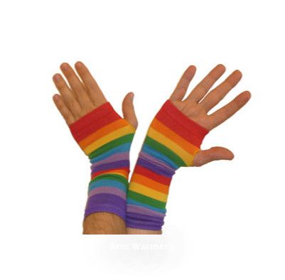 RAINBOW ARM WARMER, Size: 9.5 Inch