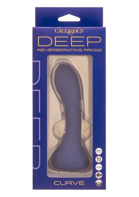 DEEP CURVE RECHARGEABLE SILICONE PROBE BLUE