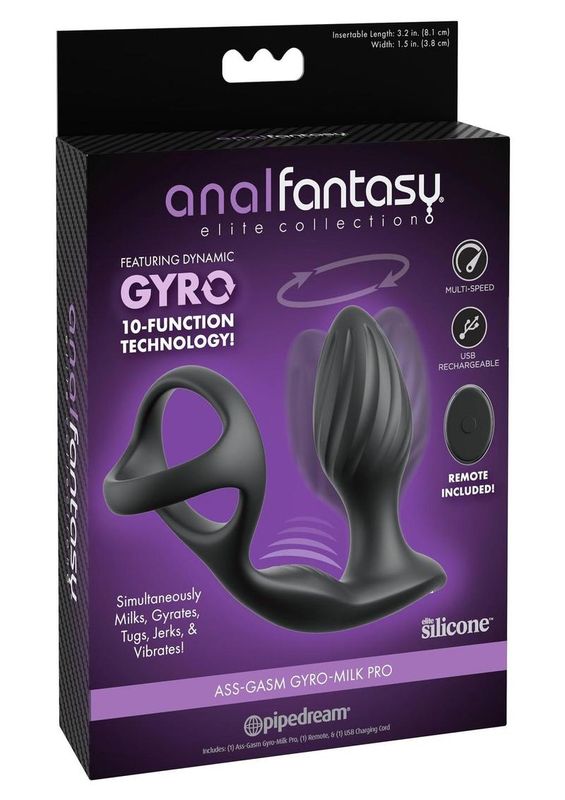 ANAL FANTASY ELITE ASSGASM GYRO-MILK PRO WITH REMOTE
