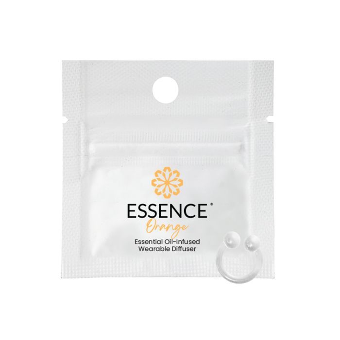 ESSENCE RING ESSENTIAL OIL-INFUSED WEARABLE DIFFUSER, SCENT: ORANGE