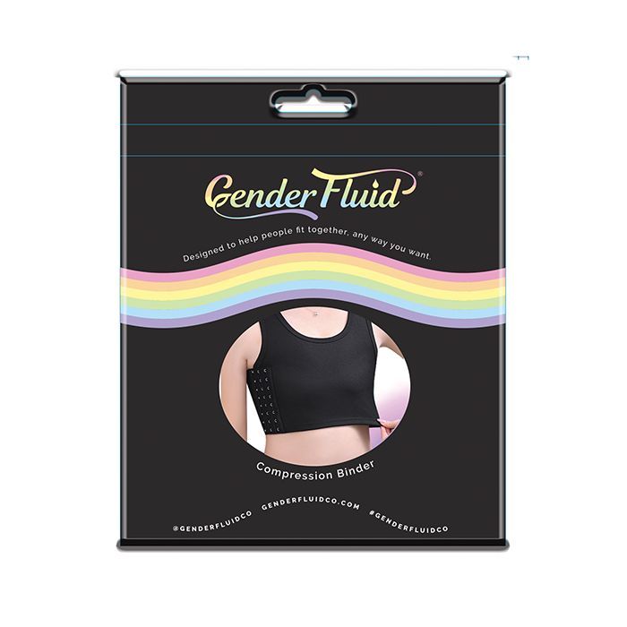 GENDER FLUID CHEST COMPRESSION BINDER BLACK