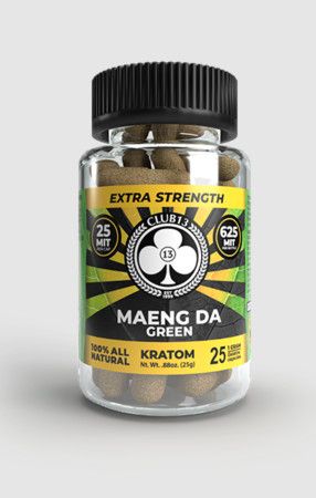 CLUB 13 KRATOM MAENG DA GREEN CAPSULES