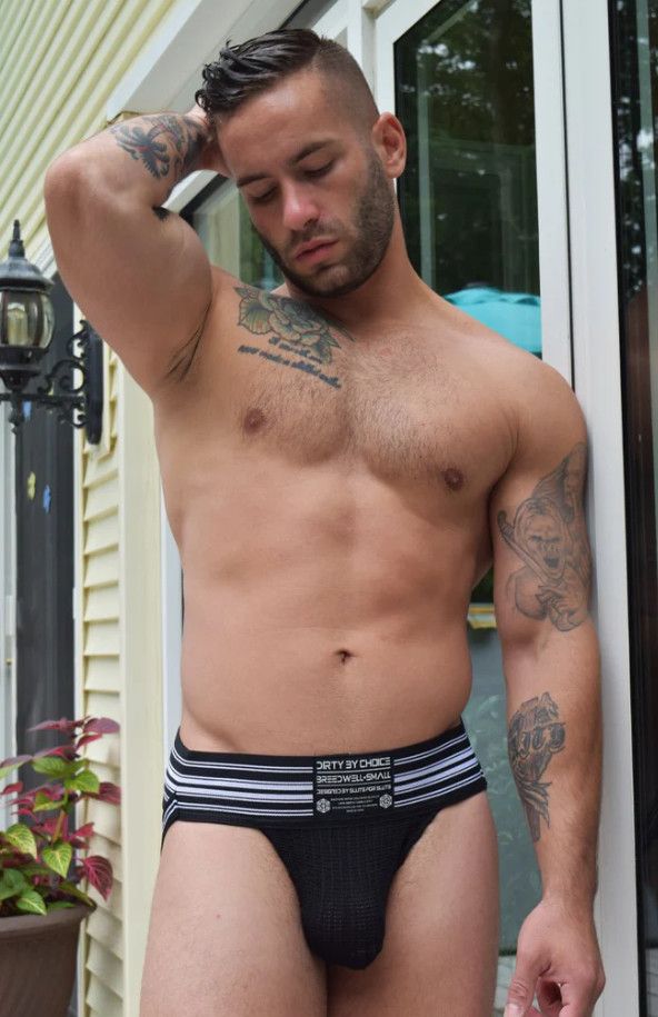 BREEDWELL CUMDUMP JOCK BLACK, Size: SMALL