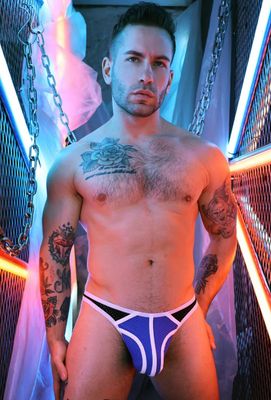 BREEDWELL RETRO REMIX THONG BLUE