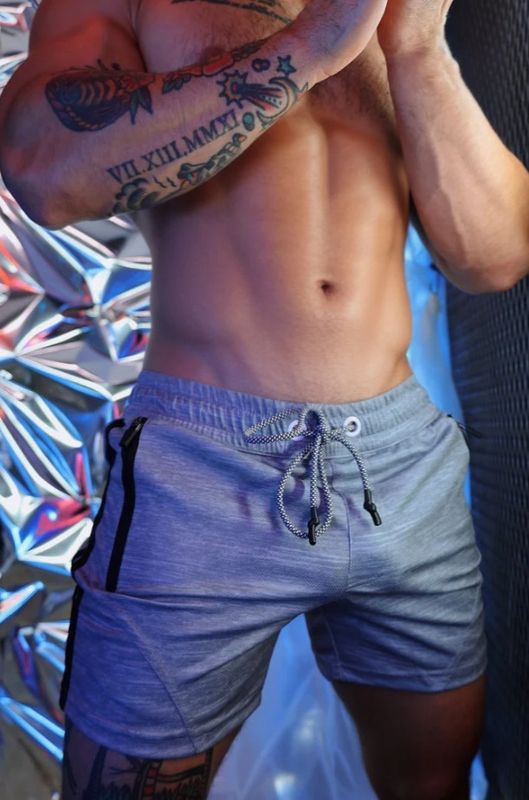 BREEDWELL TRADE TRAINER SHORTS GREY HEATHER