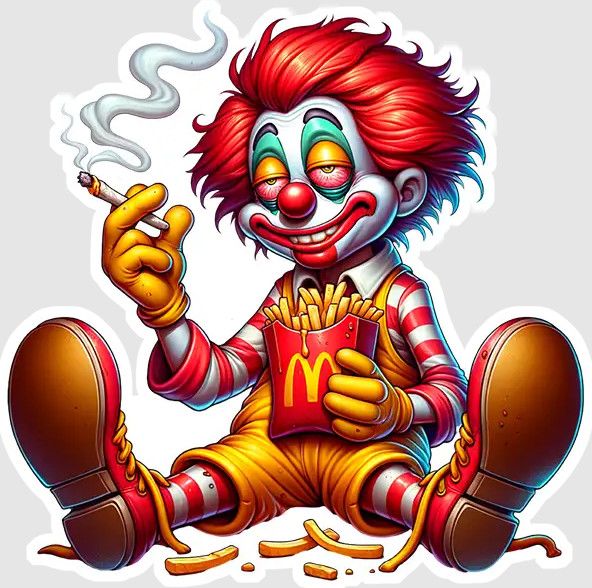 STICKER : STONED RONNIE