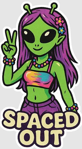 STICKER : SPACED OUT