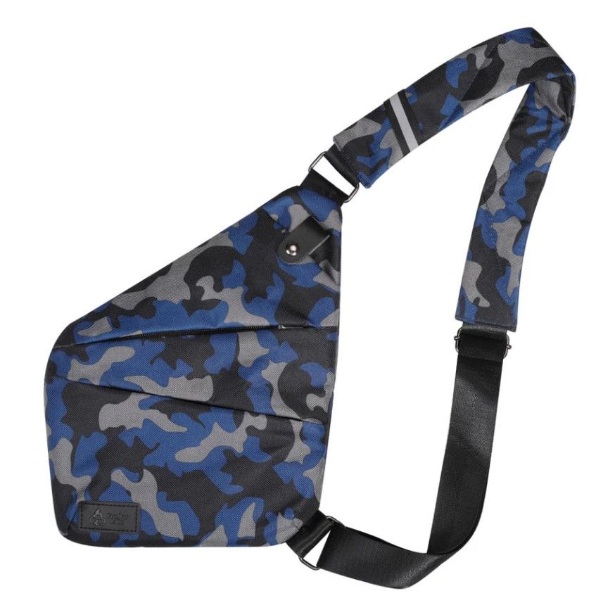 FireBar Labs SMELL PROOF LOCKABLE CROSS BODY BAG FireBar Labs SMELL PROOF LOCKABLE CROSS BODY BAG, Color: BLUE CAMO