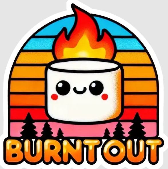 STICKER : BURNT OUT
