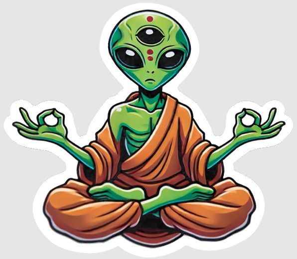 STICKER : ALIEN GURU