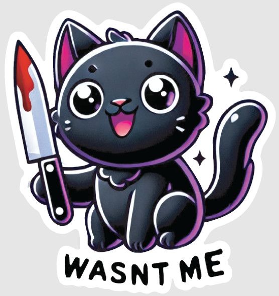 STICKER : MURDER KITTY