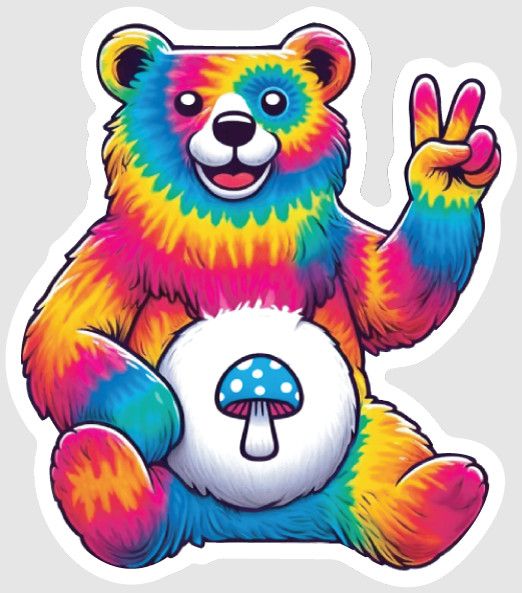 STICKER : PEACE BEAR