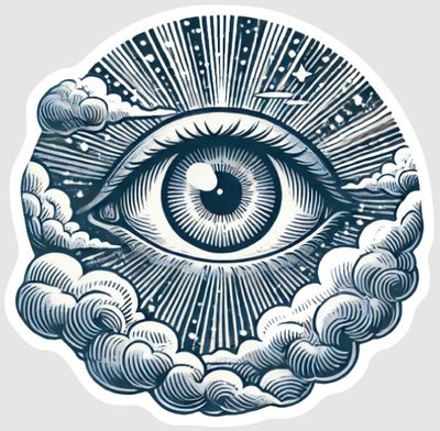 STICKER : ALL SEEING EYE