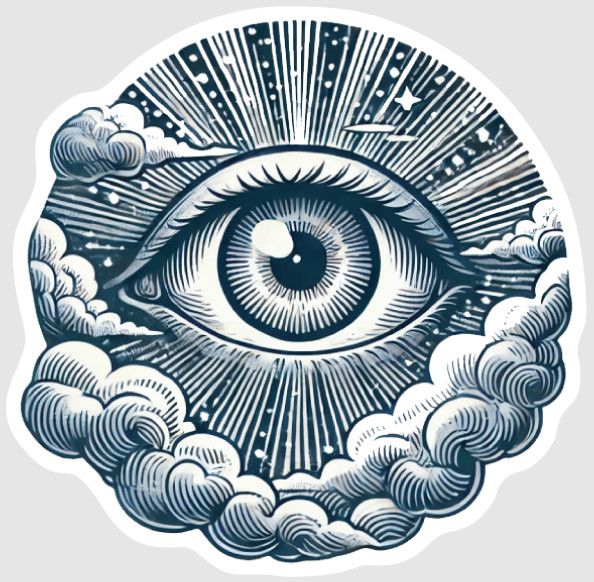 STICKER : ALL SEEING EYE