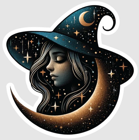 STICKER : MOON WITCH