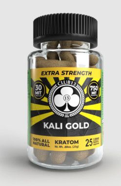 CLUB 13 KRATOM KALI GOLD CAPSULES, Size: 25ct