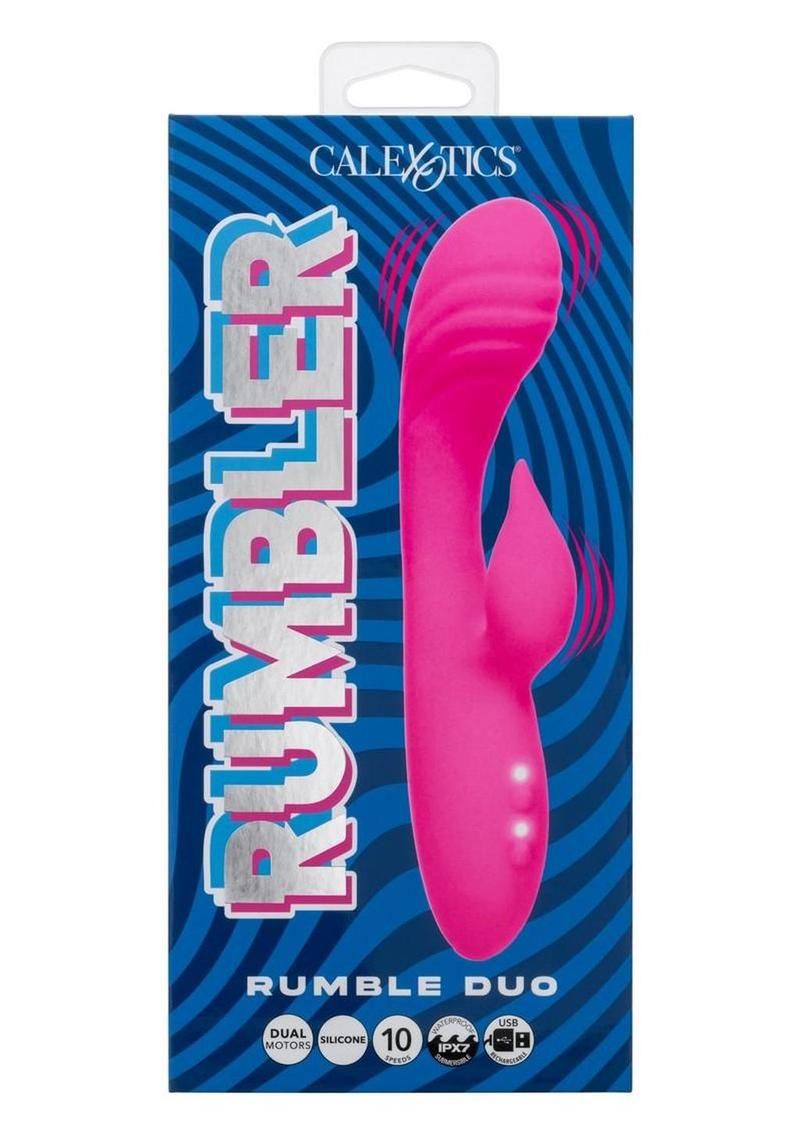 RUMBLER RUMBLE DUO RECHARGEABLE SILICONE RABBIT VIBRATOR