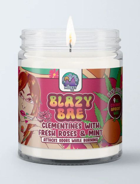 The Modest Co. ODOR FIGHTING CANDLE The Modest Co. ODOR FIGHTING CANDLE, SCENT: BLAZY BAE