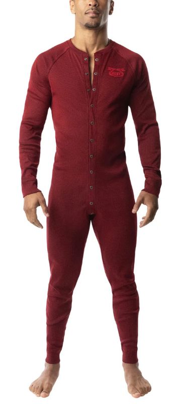 NASTY PIG UNION SUIT 2.0 RED & BLACK