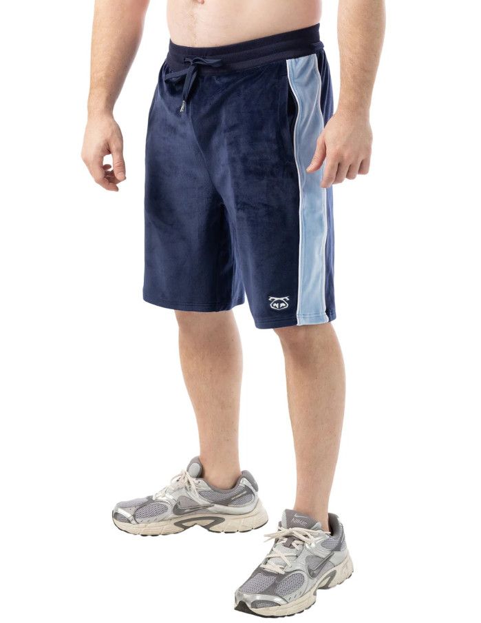 NASTY PIG ESSEX VELOUR CLASSIC SHORT MIDNIGHT NAVY & PERRY BLUE NASTY PIG ESSEX VELOUR CLASSIC SHORT MIDNIGHT NAVY & PERRY BLUE, Size: SMALL