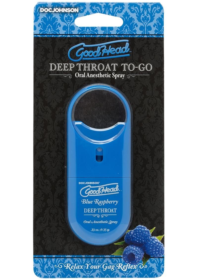 GOODHEAD DEEP THROAT TO GO, Flavor: BLUE RASBERRY