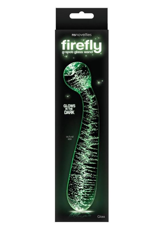 FIREFLY G SPOT GLASS WAND GLOW IN THE DARK FIREFLY G SPOT GLASS WAND GLOW IN THE DARK