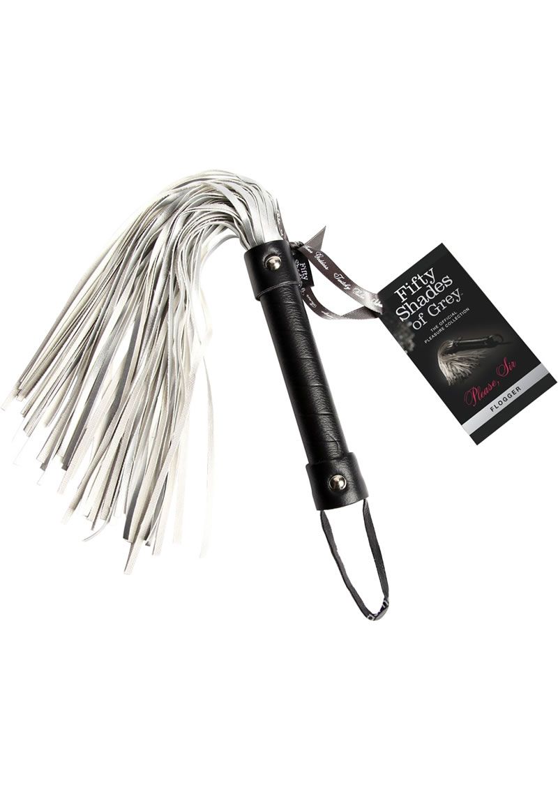 FIFTY SHADES OF GREY PLEASE SIR FLOGGER BLACK & SILVER
