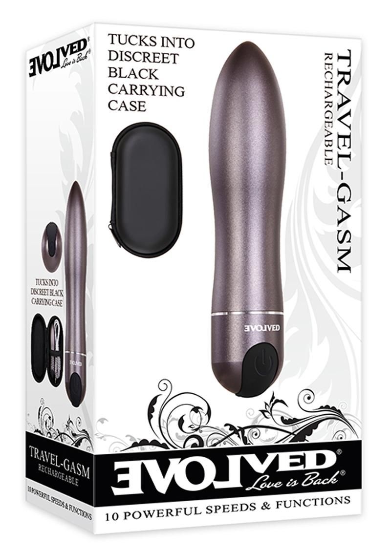EVOLVED TRAVEL GASM GUN METAL RECHARGEABLE BULLET WITH CASE EVOLVED TRAVEL GASM GUN METAL RECHARGEABLE BULLET WITH CASE