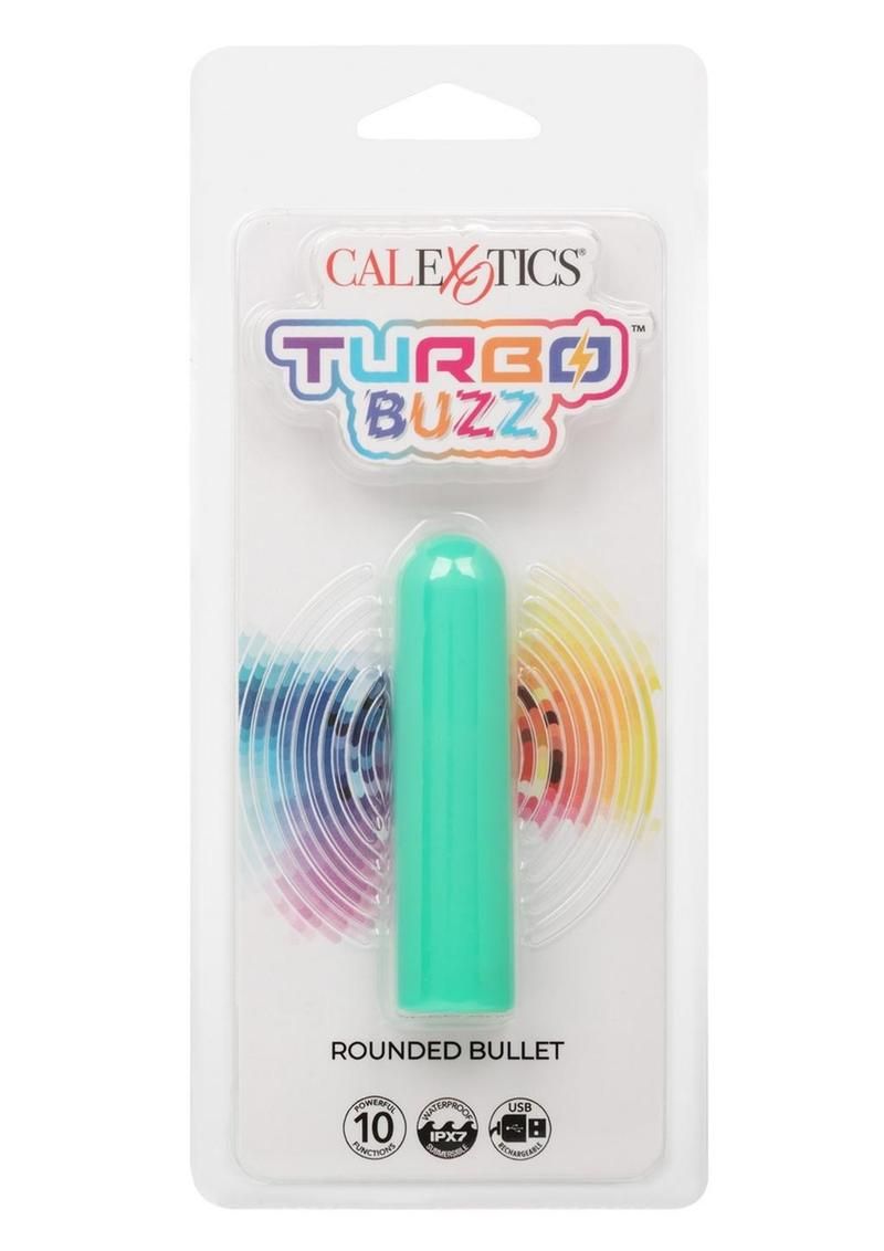 TURBO BUZZ RECHARGEABLE ROUNDED BULLET, Color: GREEN