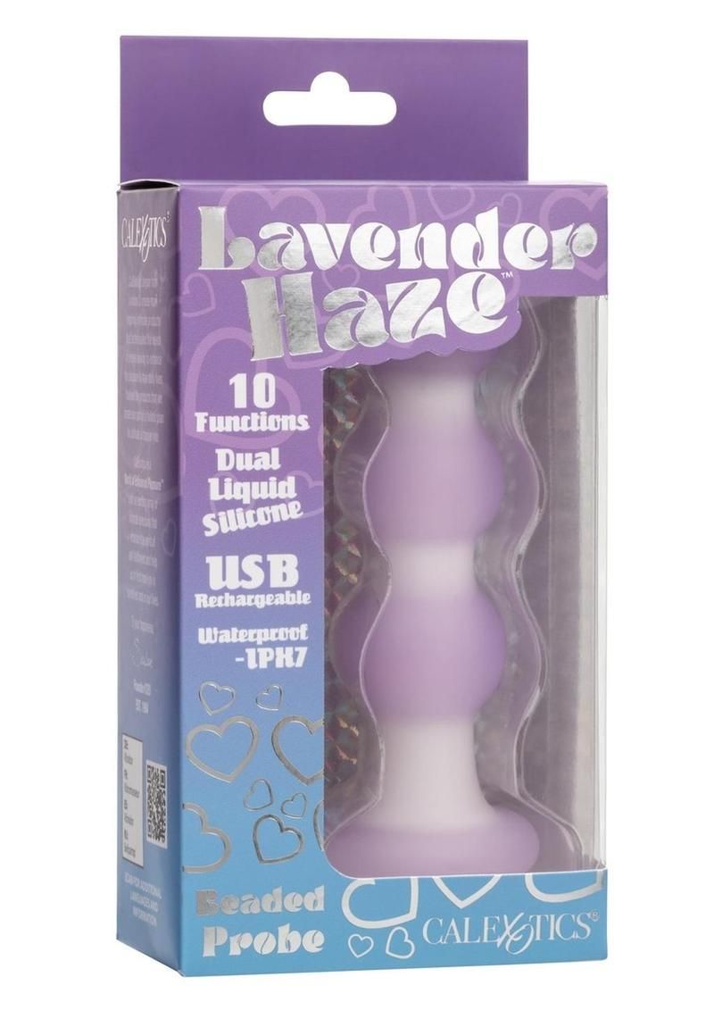LAVENDER HAZE BEADED RECHARGEABLE PROBE PURPLE LAVENDER HAZE BEADED RECHARGEABLE PROBE PURPLE
