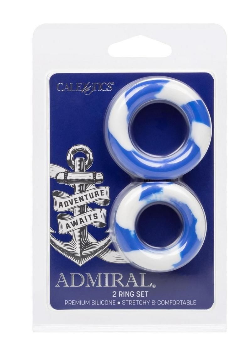 ADMIRAL SILICONE 2 COCK RING SET