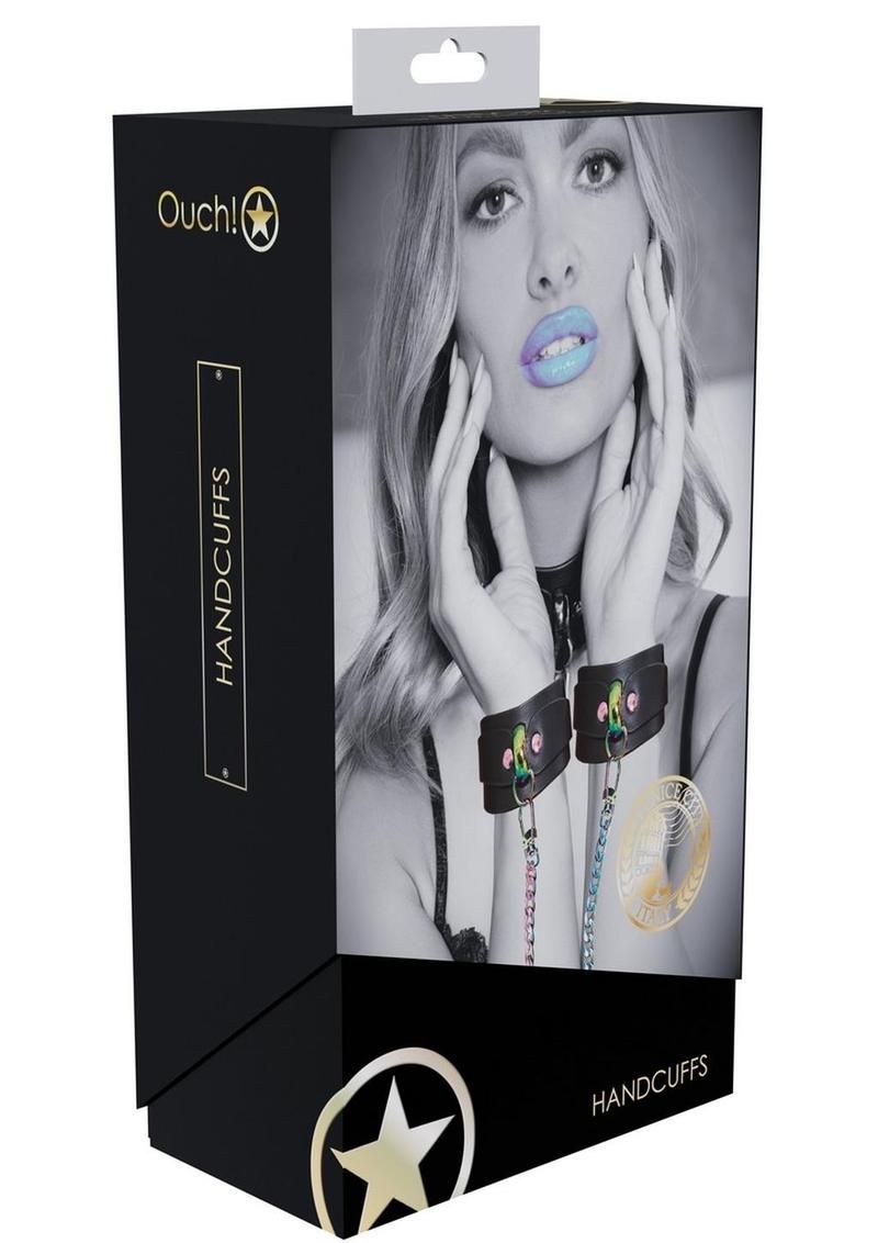 OUCH! VENICE COLLECTION BLACK HANDCUFFS