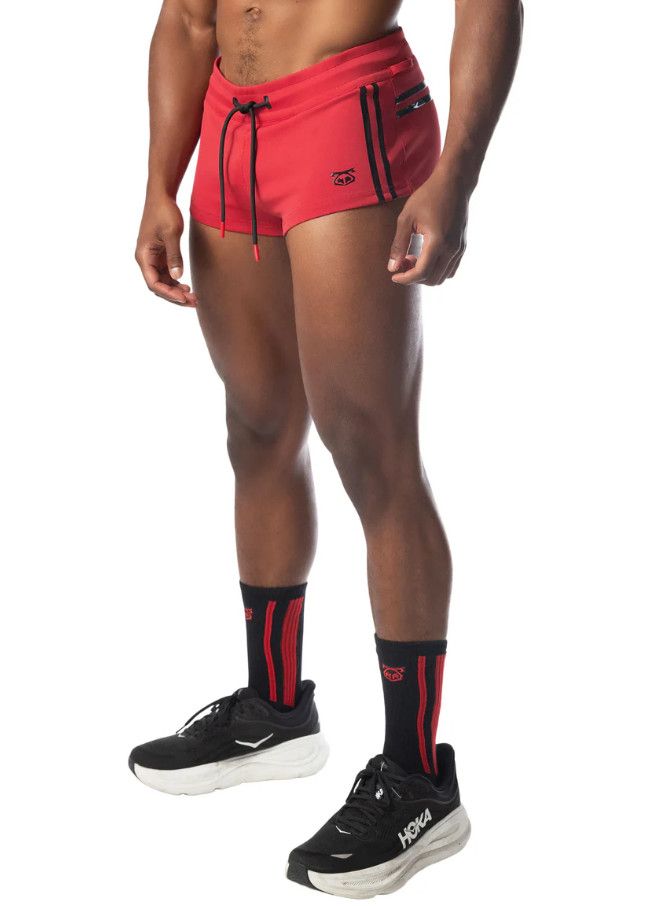 NASTY PIG IGNITE MICRO TRUNK SHORT RED & BLACK NASTY PIG IGNITE MICRO TRUNK SHORT RED & BLACK, Size: SMALL
