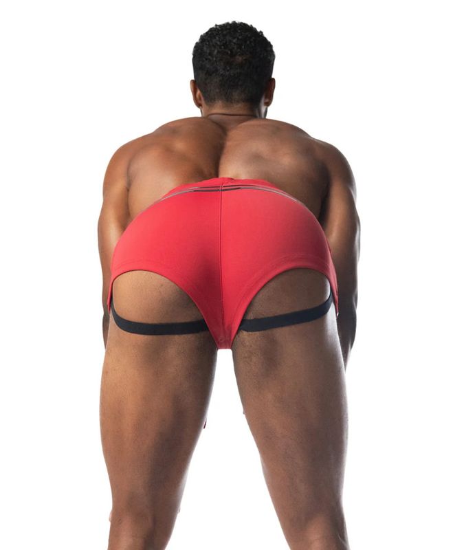 NASTY PIG IGNITE MICRO TRUNK SHORT RED & BLACK