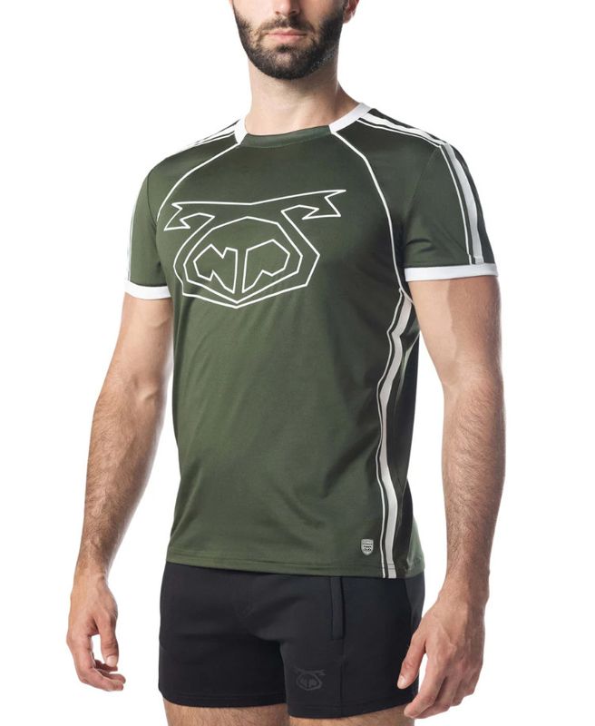 NASTY PIG GOALKEEPER SHIRT ARMY GREEN & WHITE
