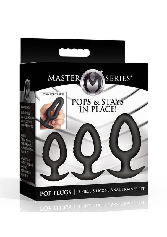 MASTER SERIES POP PLUGS HOLLOW ANAL TRAINER SET